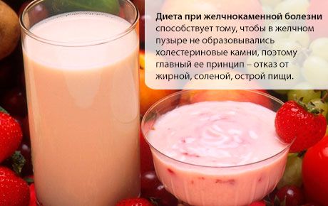 Дијета за болест жучних каменаца